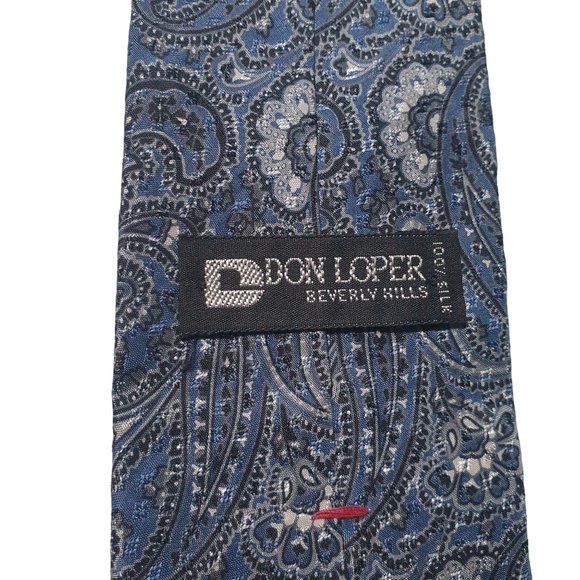 Don Loper Beverly HIlls Vintage Men Necktie Tie Designer Work Office Dad Gift - Picture 4 of 5